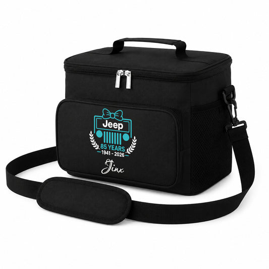 Jeep 85th Anniversary Bow Personalized Insulated Lunch Bag