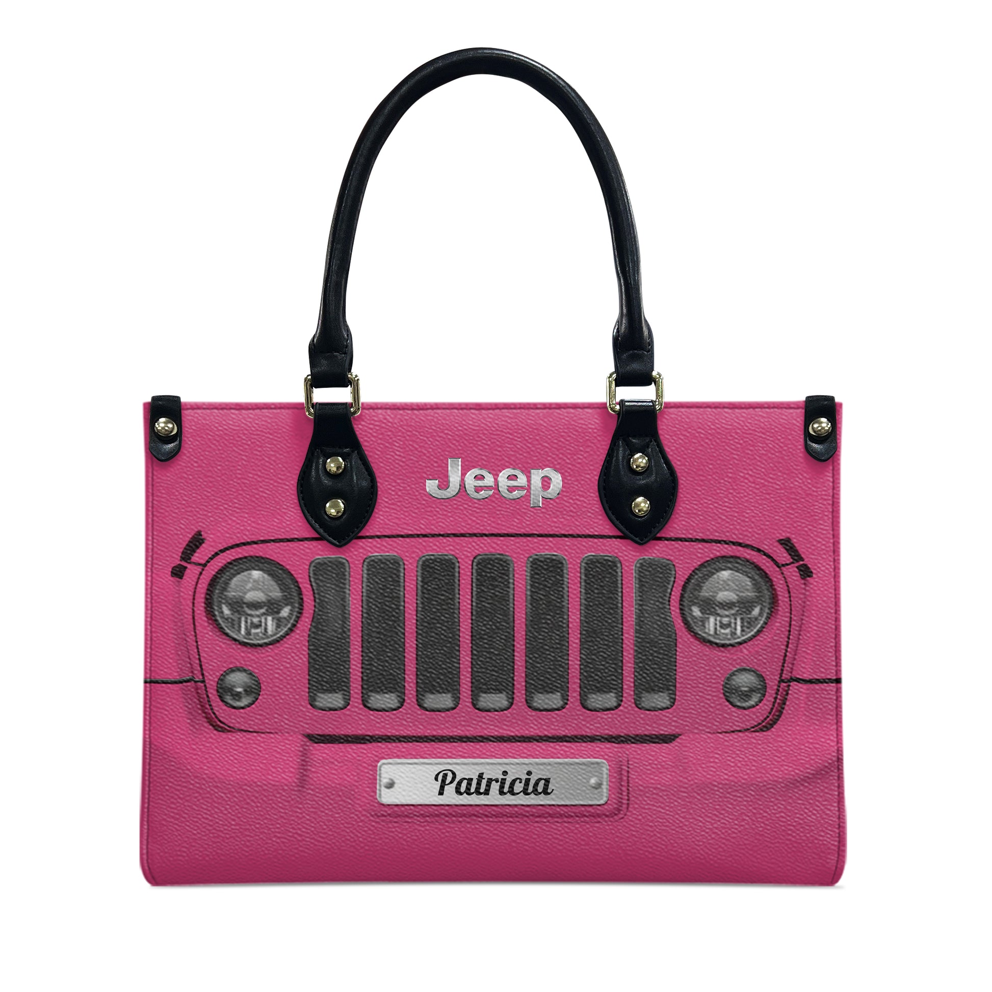 Personalized Jeep Grille Leather Handbag Supler Store