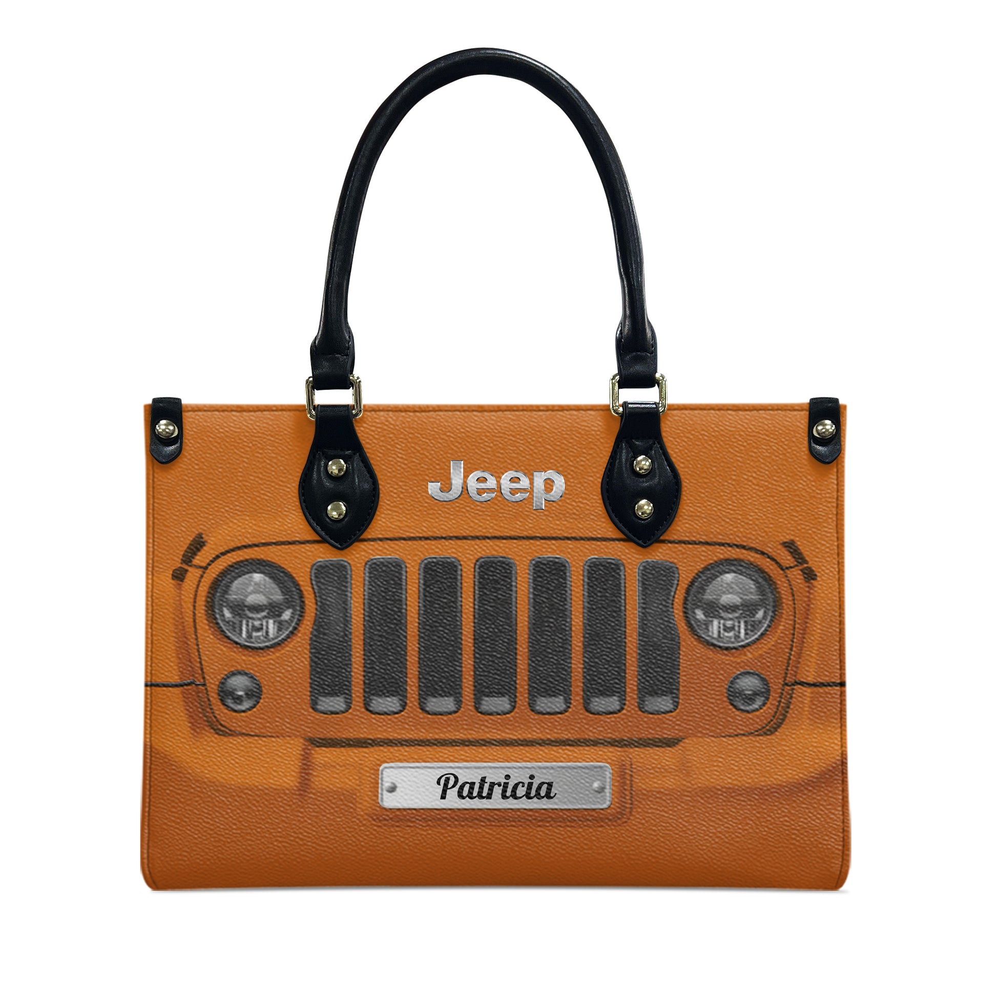 Personalized Jeep Grille Leather Handbag – Custom Apparel, Gifts & Offroad Gear
