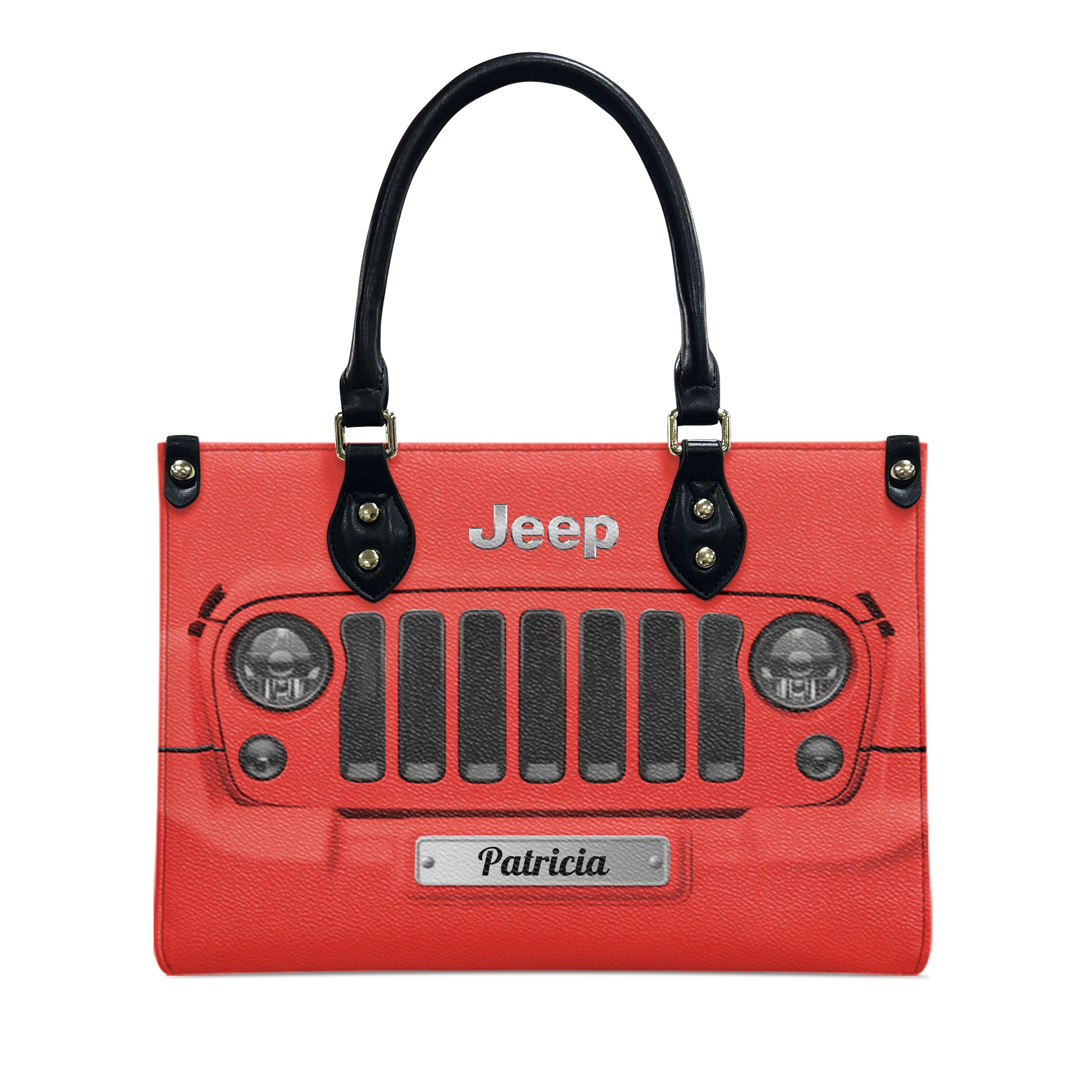 Personalized Jeep Grille Leather Handbag Supler Store