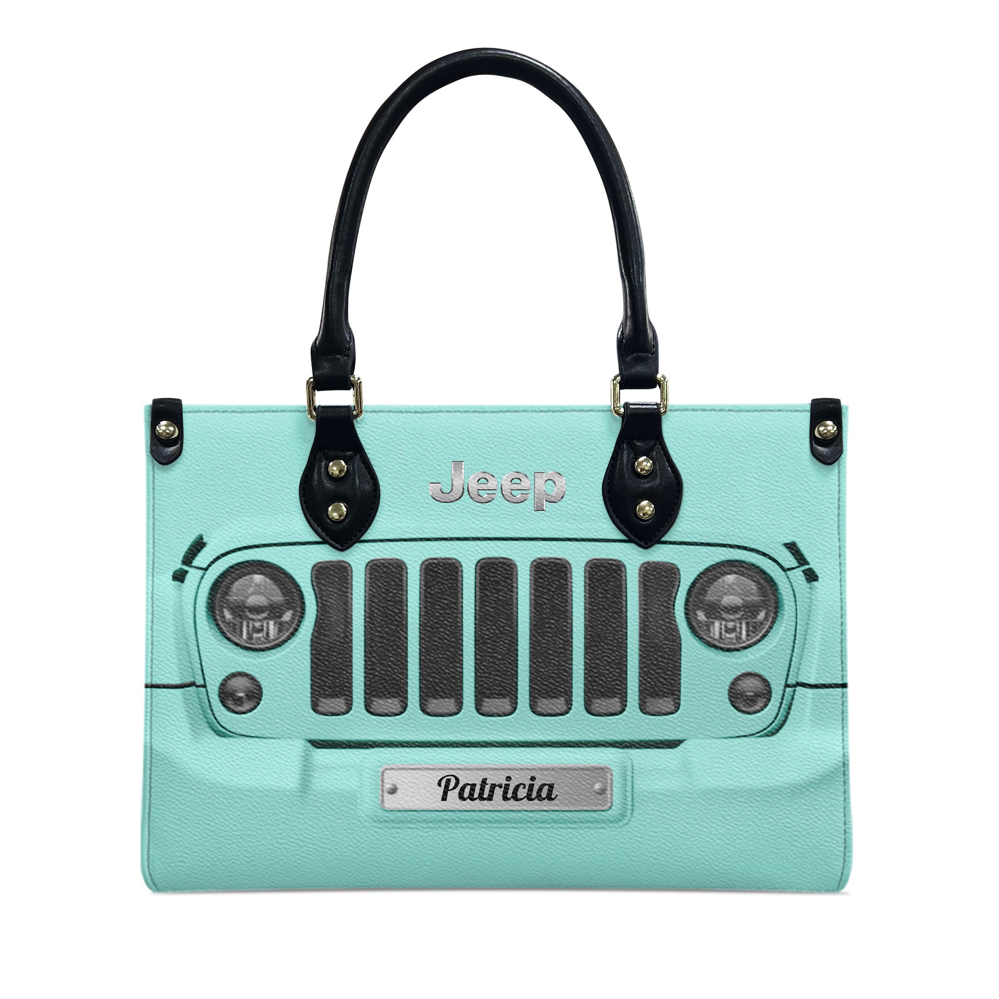 Personalized Jeep Grille Leather Handbag Supler Store