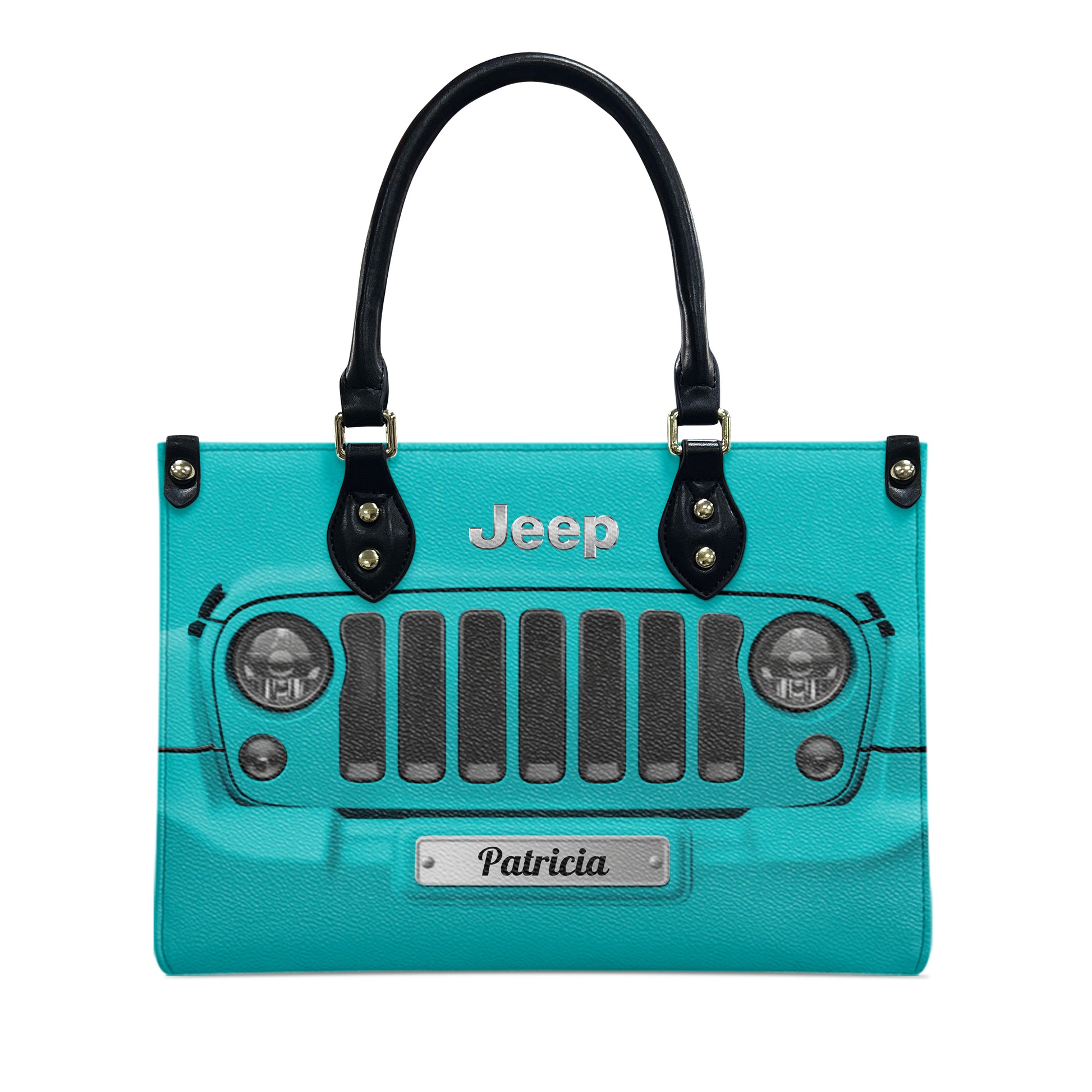 Personalized Jeep Grille Leather Handbag Supler Store