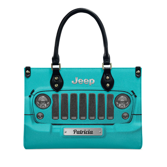 Personalized Jeep Grille Leather Handbag Supler Store