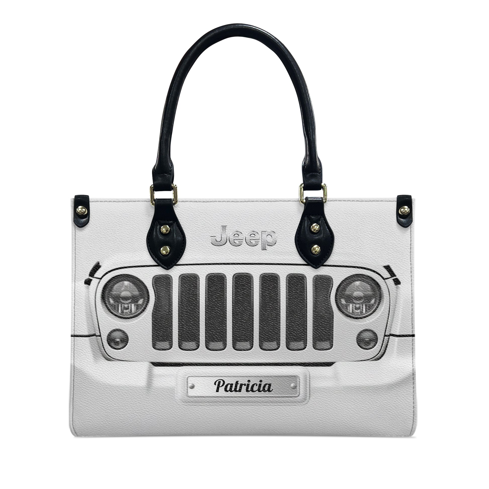 Personalized Jeep Grille Leather Handbag Supler Store