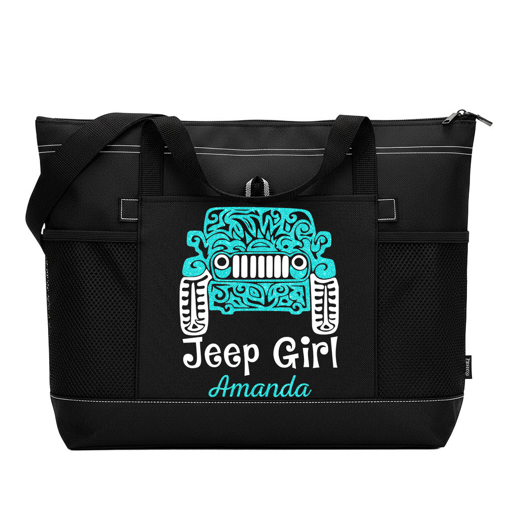 Personalized Jeep Girl Tattoo Tote Bag Supler Store