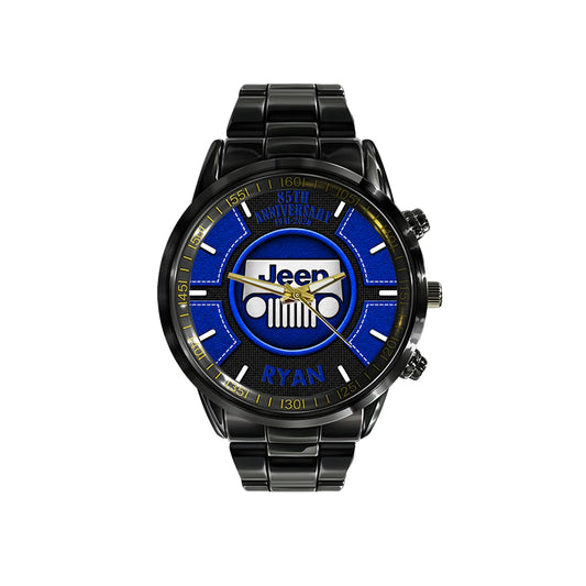 Jeep 85th Aniversary Personalized Black Men Watch