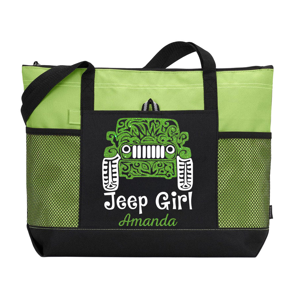 Personalized Jeep Girl Tattoo Tote Bag Supler Store