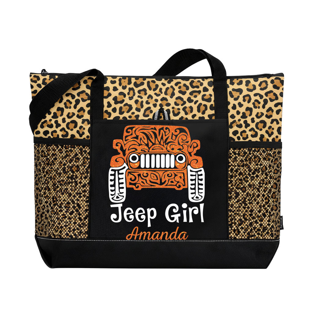 Personalized Jeep Girl Tattoo Tote Bag Supler Store
