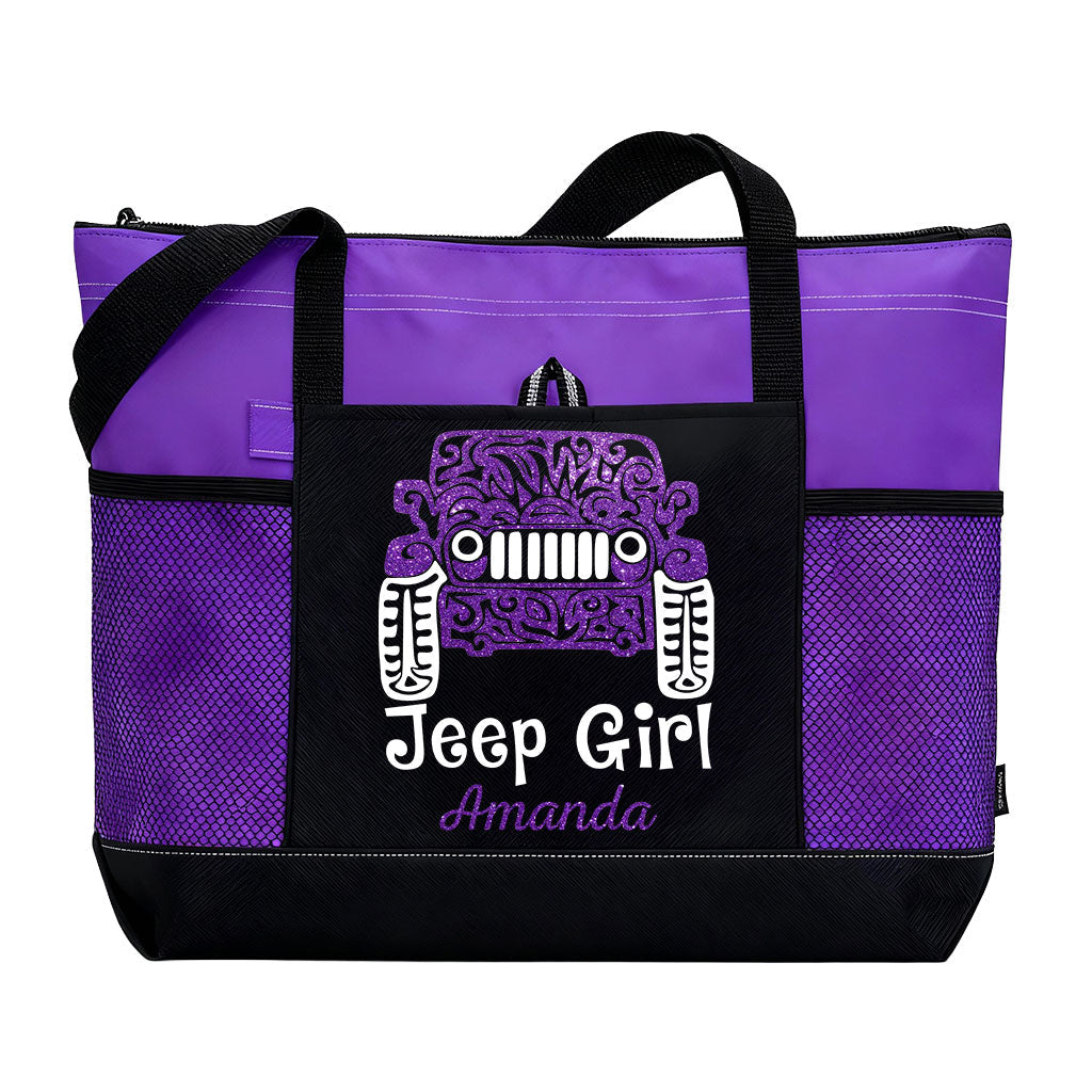 Personalized Jeep Girl Tattoo Tote Bag Supler Store