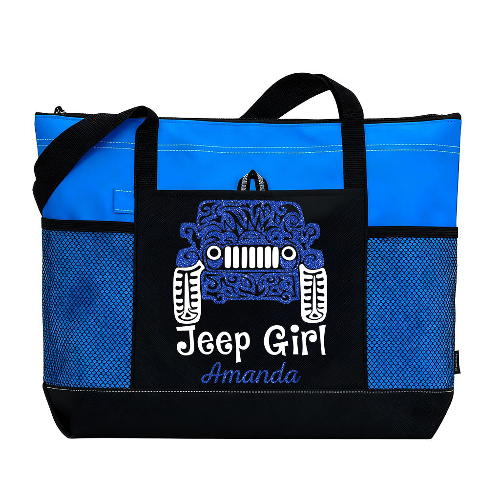 Personalized Jeep Girl Tattoo Tote Bag Supler Store