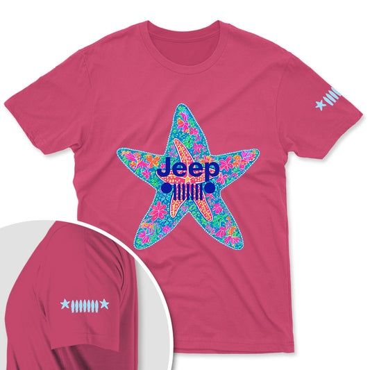 Jeep Girl Beach Starfish Shirt