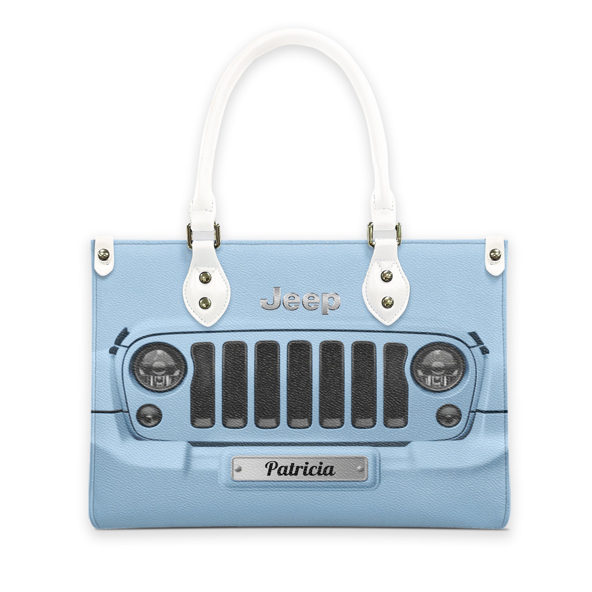 Personalized Jeep Grille Leather Handbag Supler Store