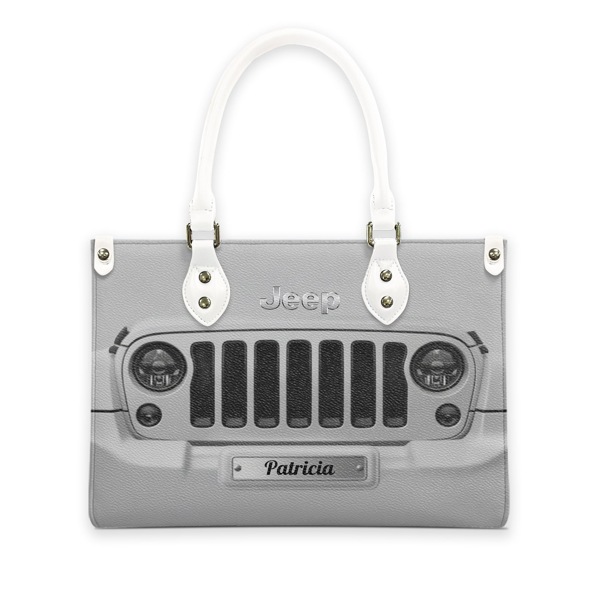 Personalized Jeep Grille Leather Handbag Supler Store