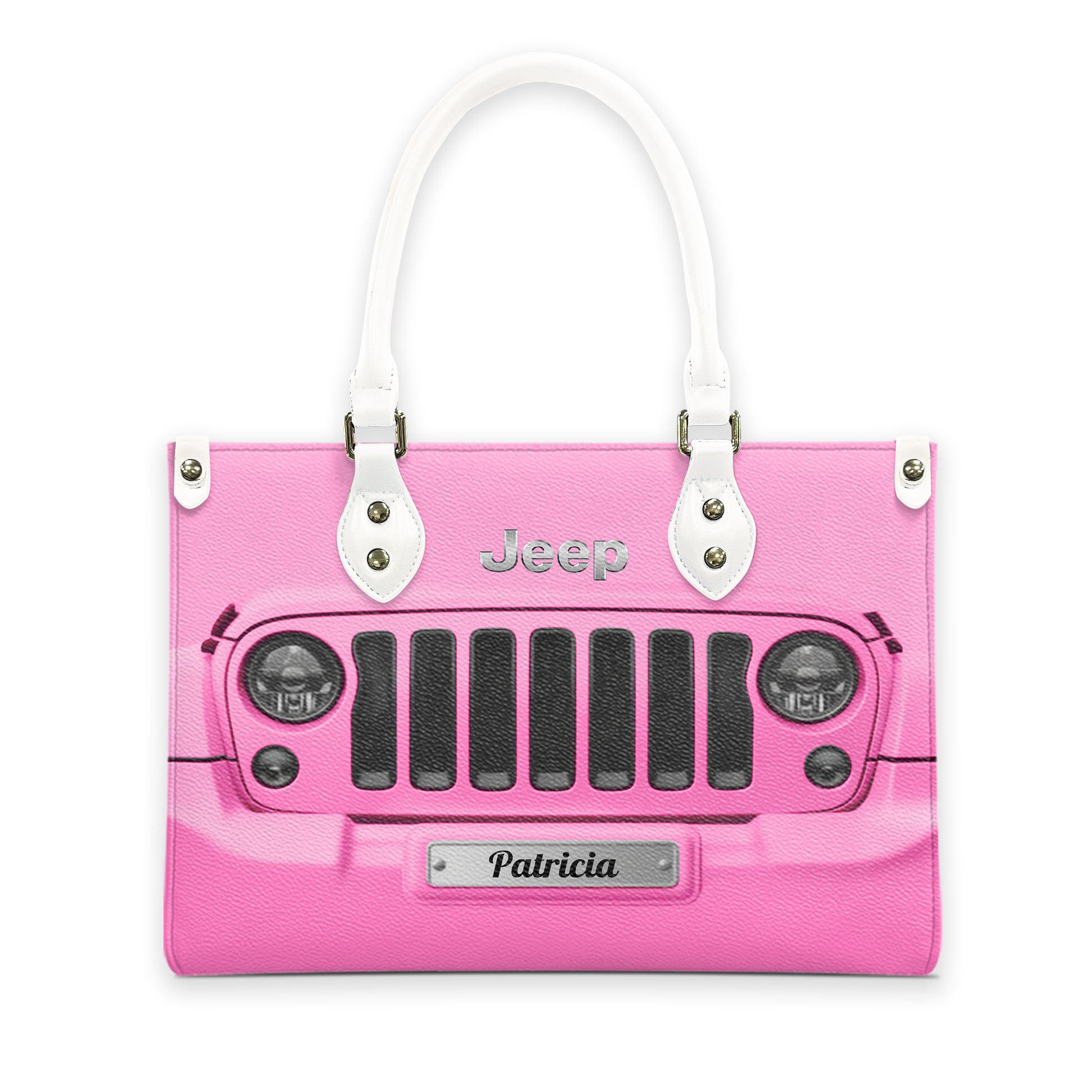 Personalized Jeep Grille Leather Handbag Supler Store