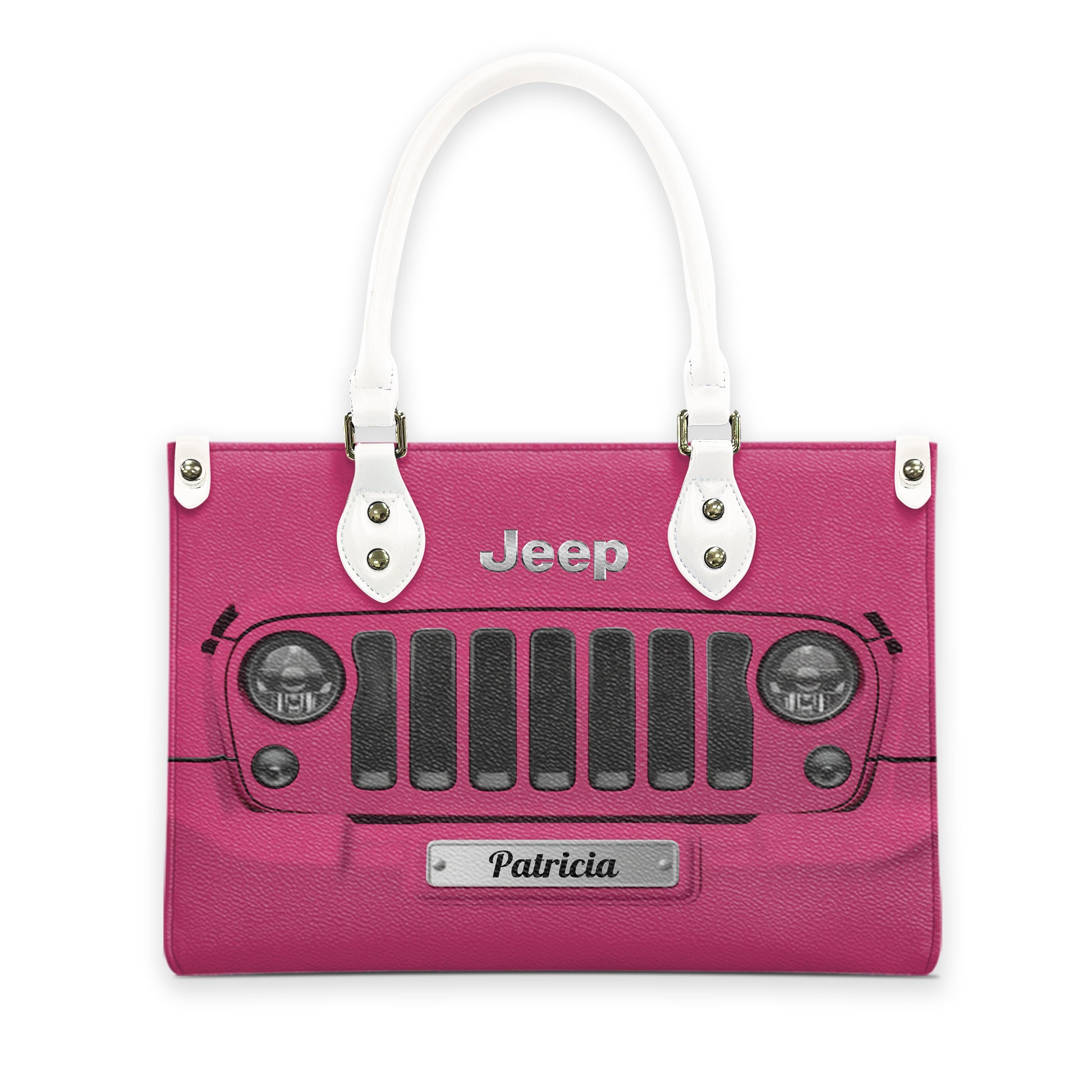 Personalized Jeep Grille Leather Handbag Supler Store