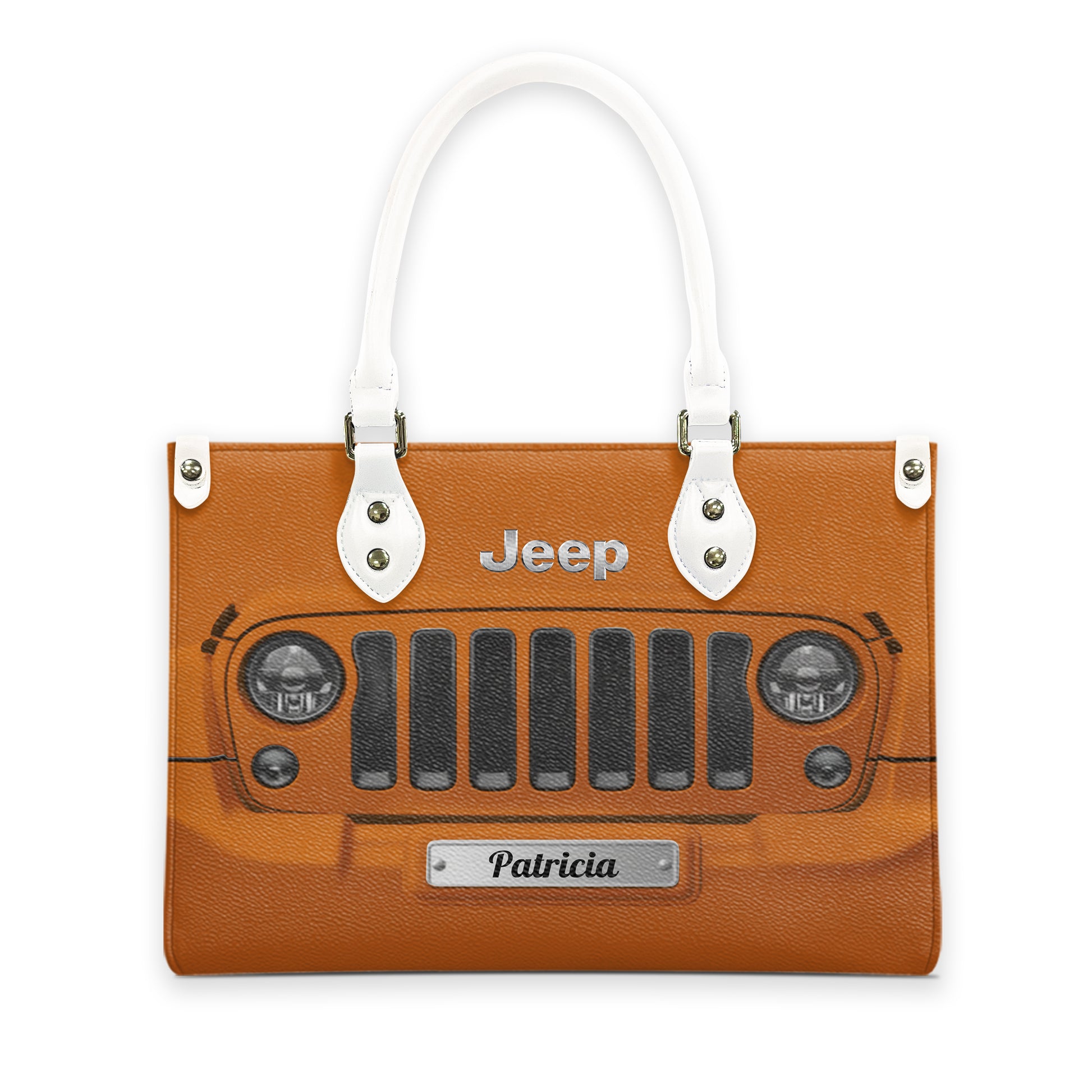 Personalized Jeep Grille Leather Handbag Supler Store