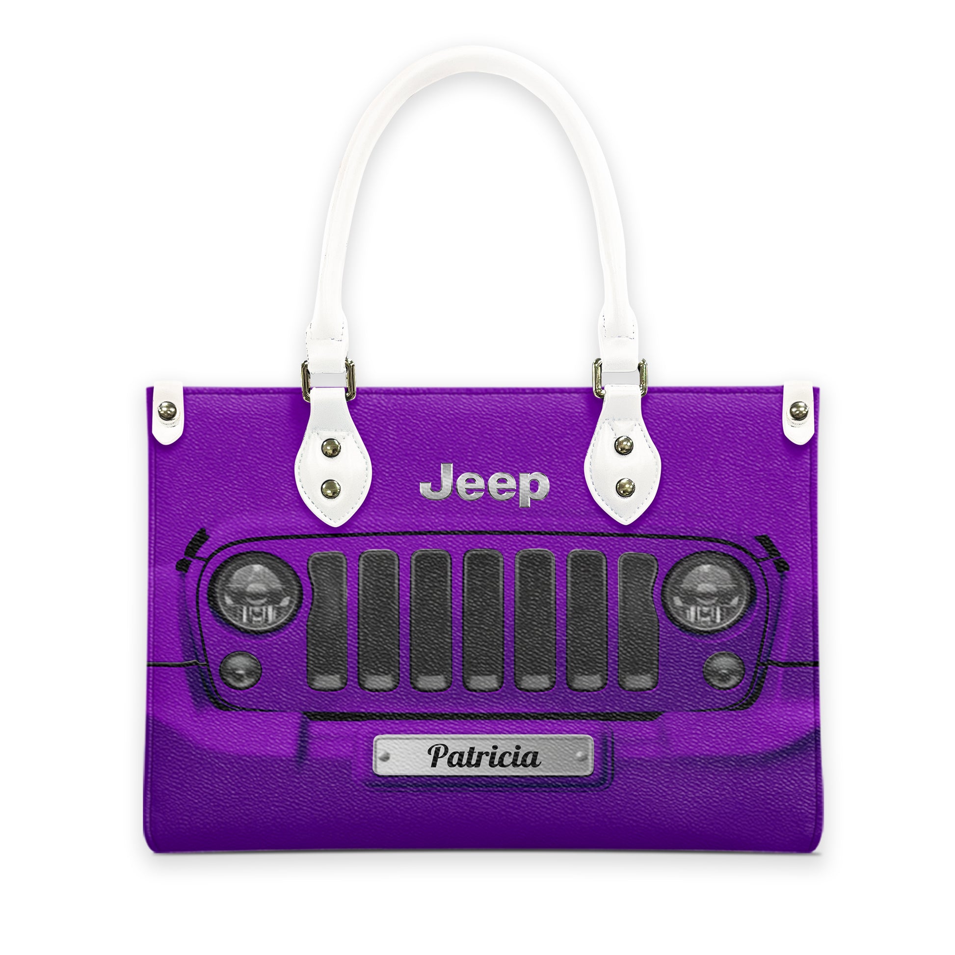 Personalized Jeep Grille Leather Handbag Supler Store