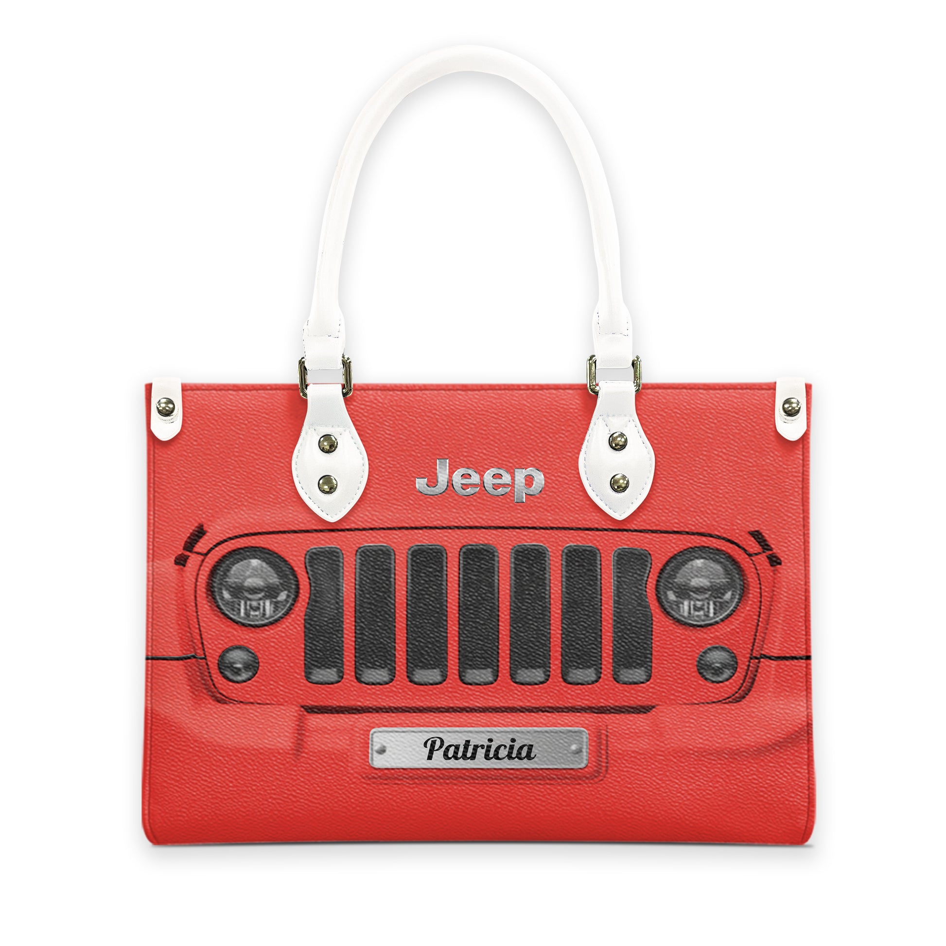 Personalized Jeep Grille Leather Handbag Supler Store