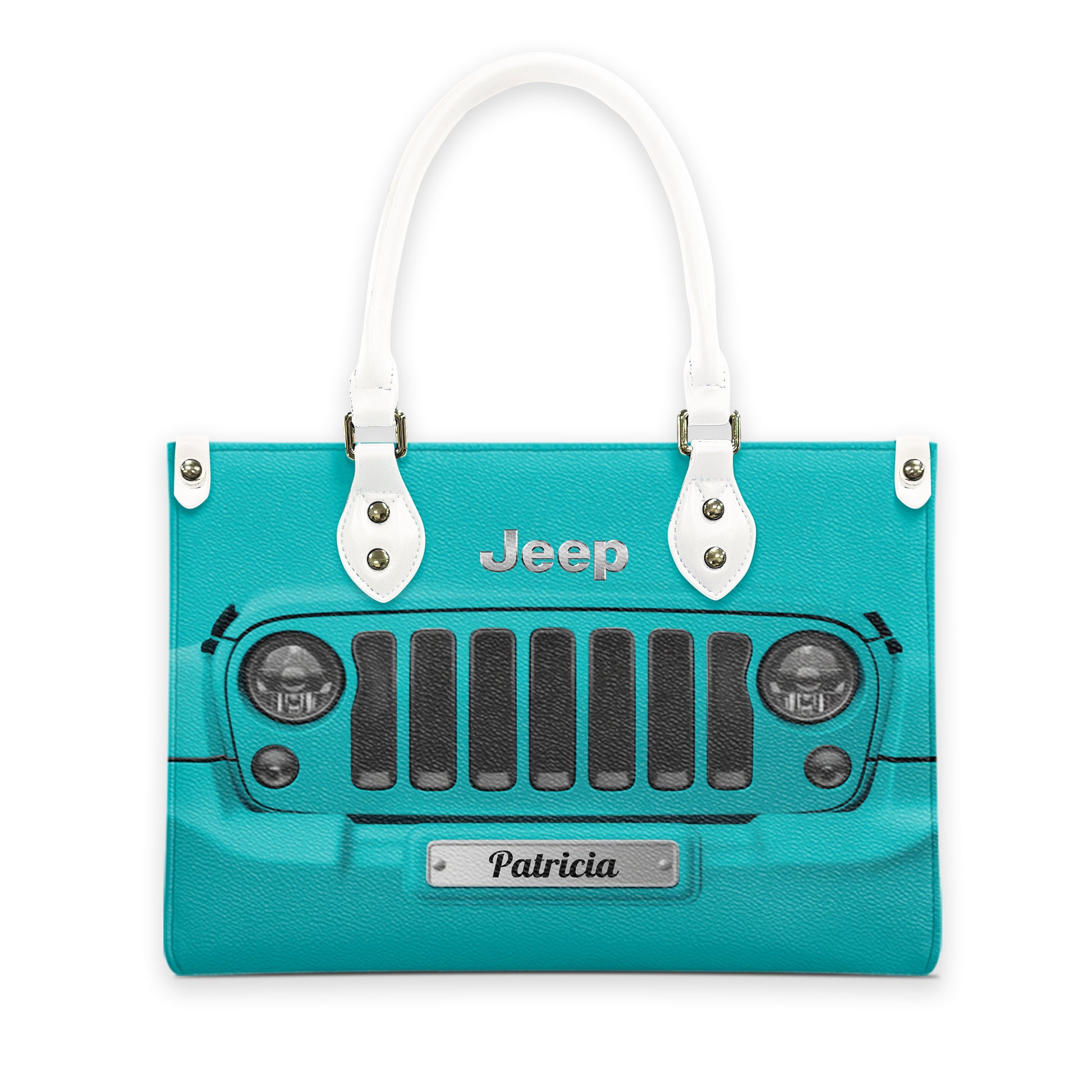 Personalized Jeep Grille Leather Handbag Supler Store