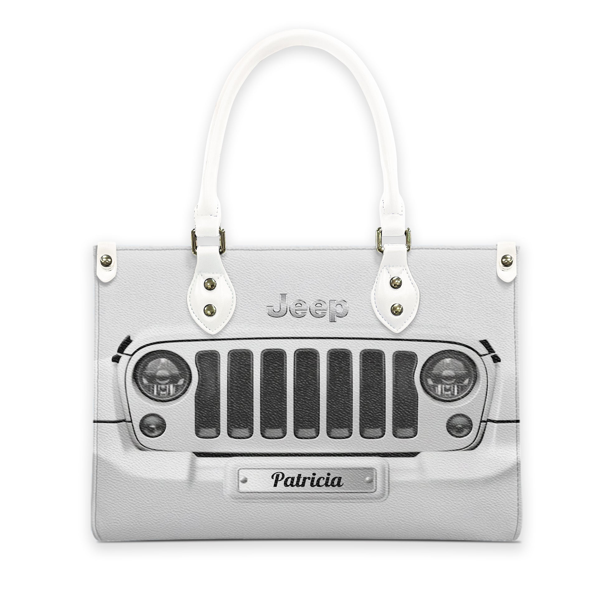 Personalized Jeep Grille Leather Handbag Supler Store