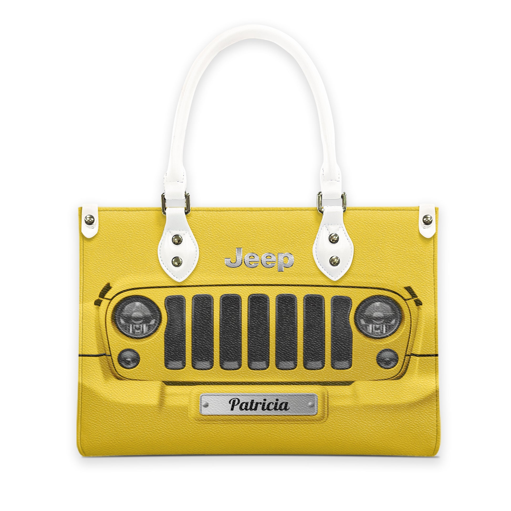 Personalized Jeep Grille Leather Handbag Supler Store