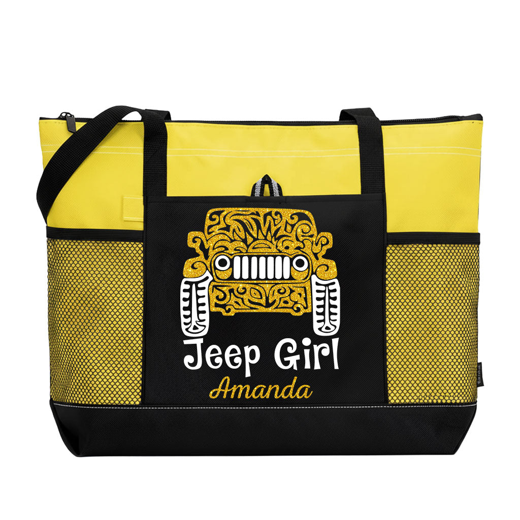Personalized Jeep Girl Tattoo Tote Bag Supler Store