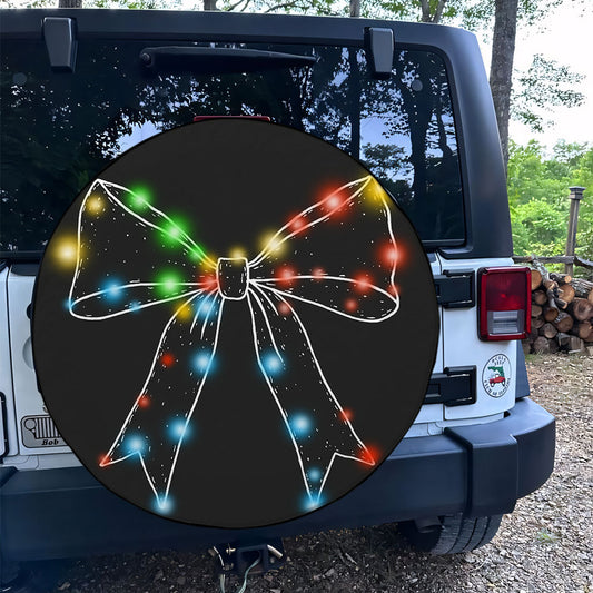 Jeep Christmas Lights Bow Spare Tire Cover Supler Store