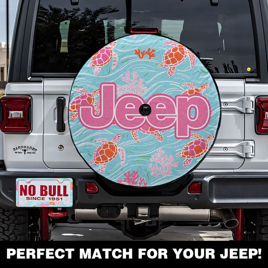 Jeep Turtle Spare Tire Cover and License Frame Plate Combo Supler Store