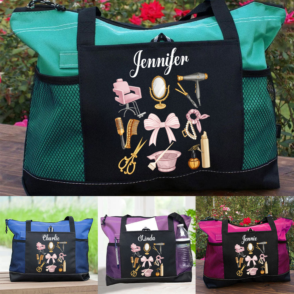 Personalized Hair Stylist Tote Bag