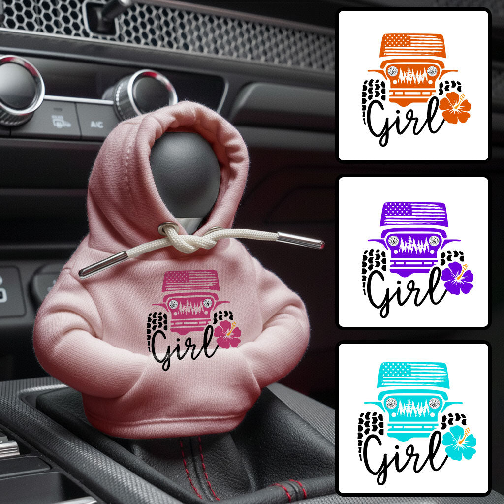 Jeep Girl Flower Shift Knob Hoodie Supler Store