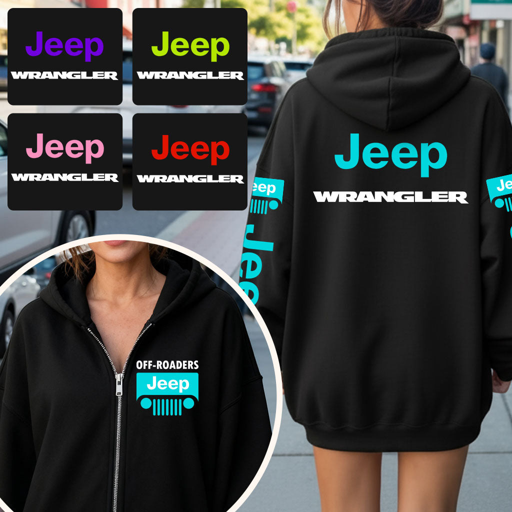 Jeep Wrangler Offroaders Zip Hoodie Supler Store