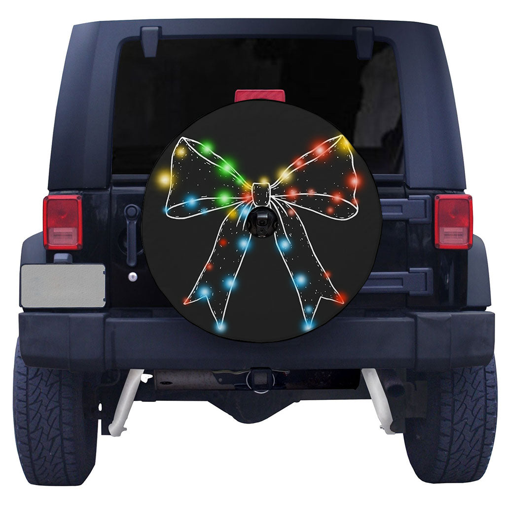 Jeep Christmas Lights Bow Spare Tire Cover Supler Store