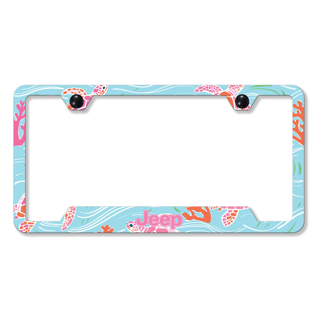 Jeep Turtle Spare Tire Cover and License Frame Plate Combo Supler Store