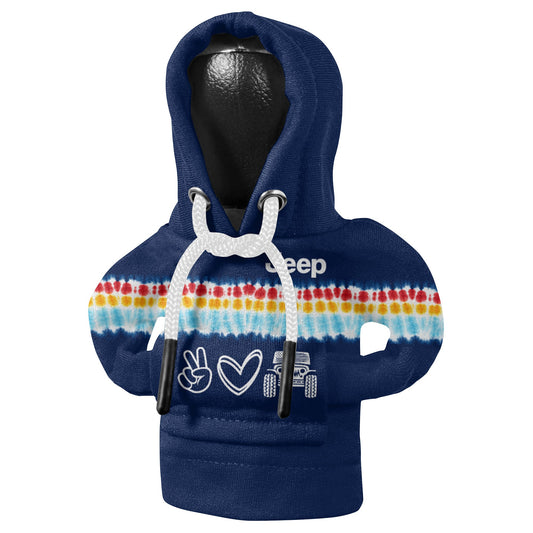 Peace Love Jeep Tie Dye Shift Knob Hoodie