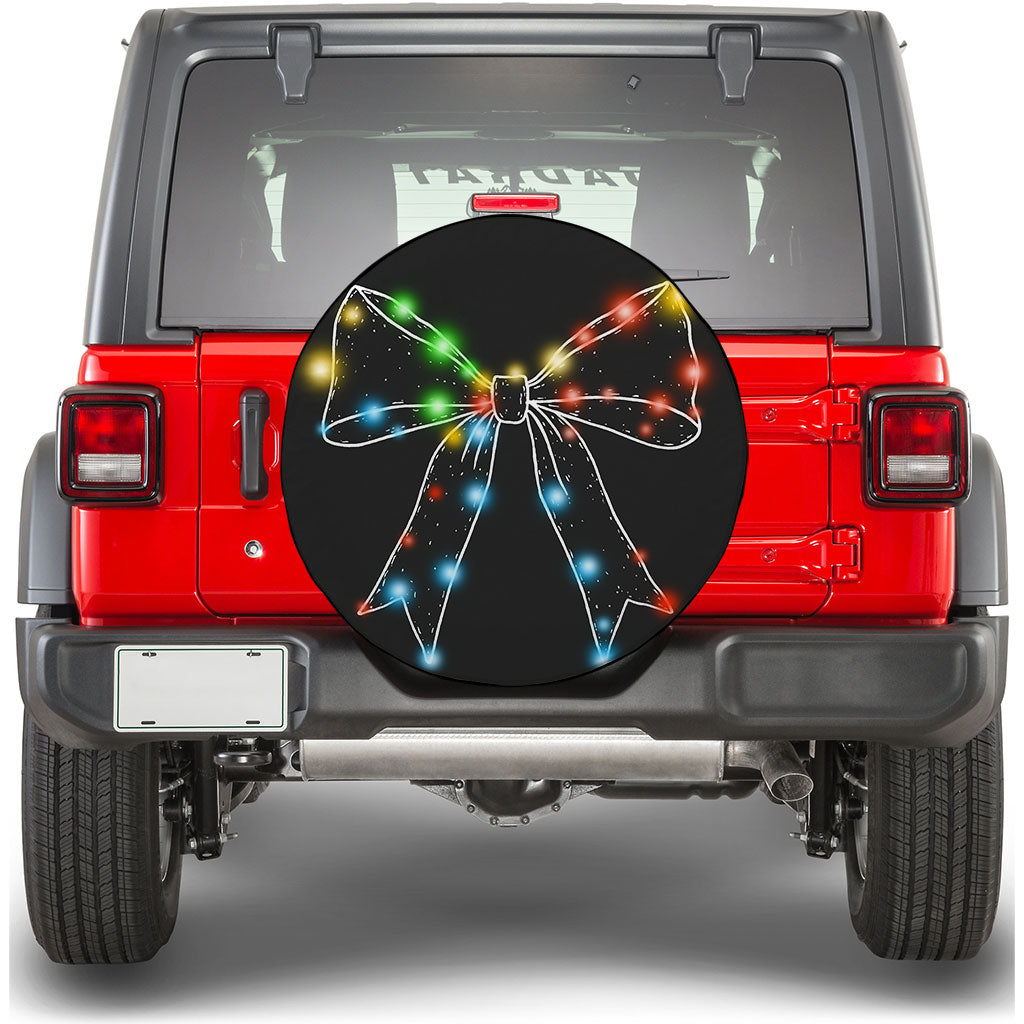 Jeep Christmas Lights Bow Spare Tire Cover Supler Store