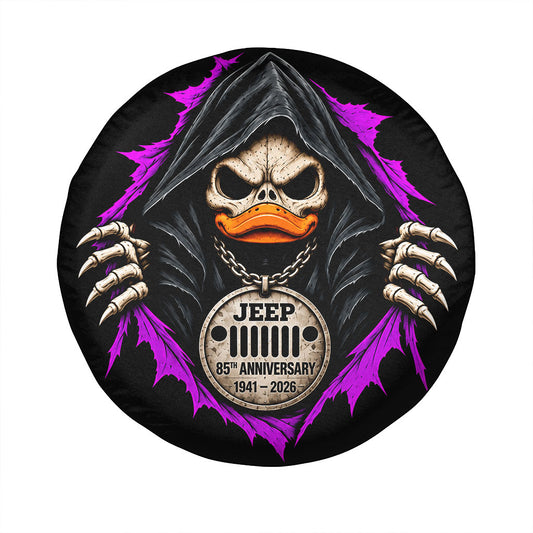Halloween Jeep 85th Anniversary Grim Reaper Spare Tire Cover