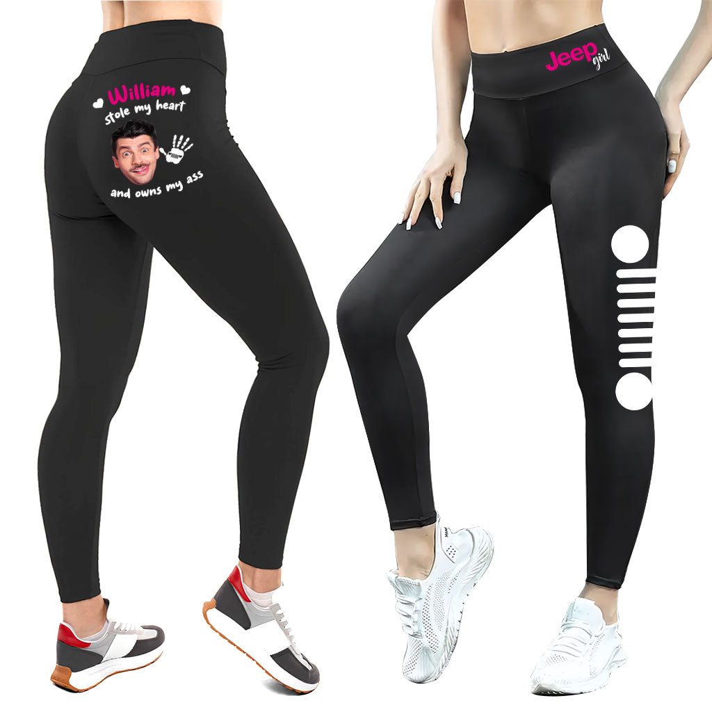 Personalized Jeep Leggings Husband/ BF Stole My Heart And Own My A$$ Supler Store