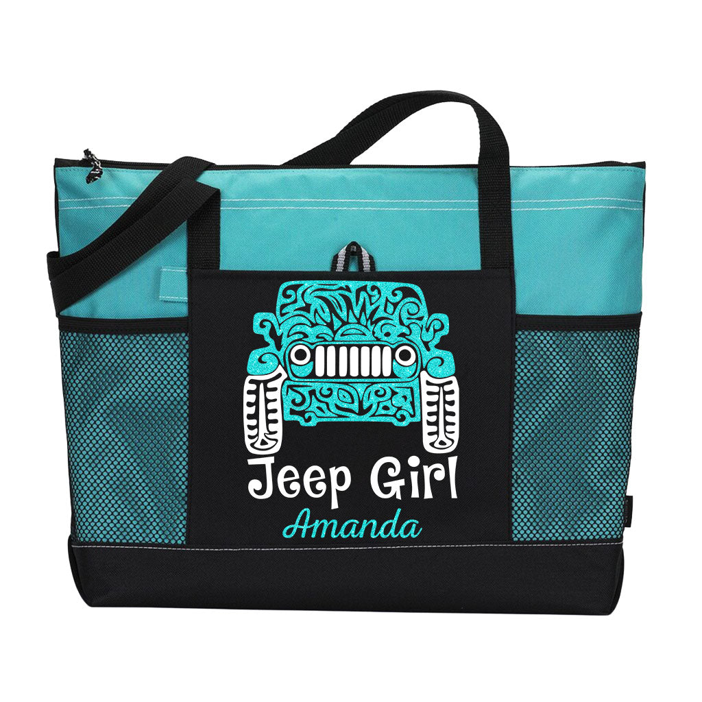 Personalized Jeep Girl Tattoo Tote Bag Supler Store