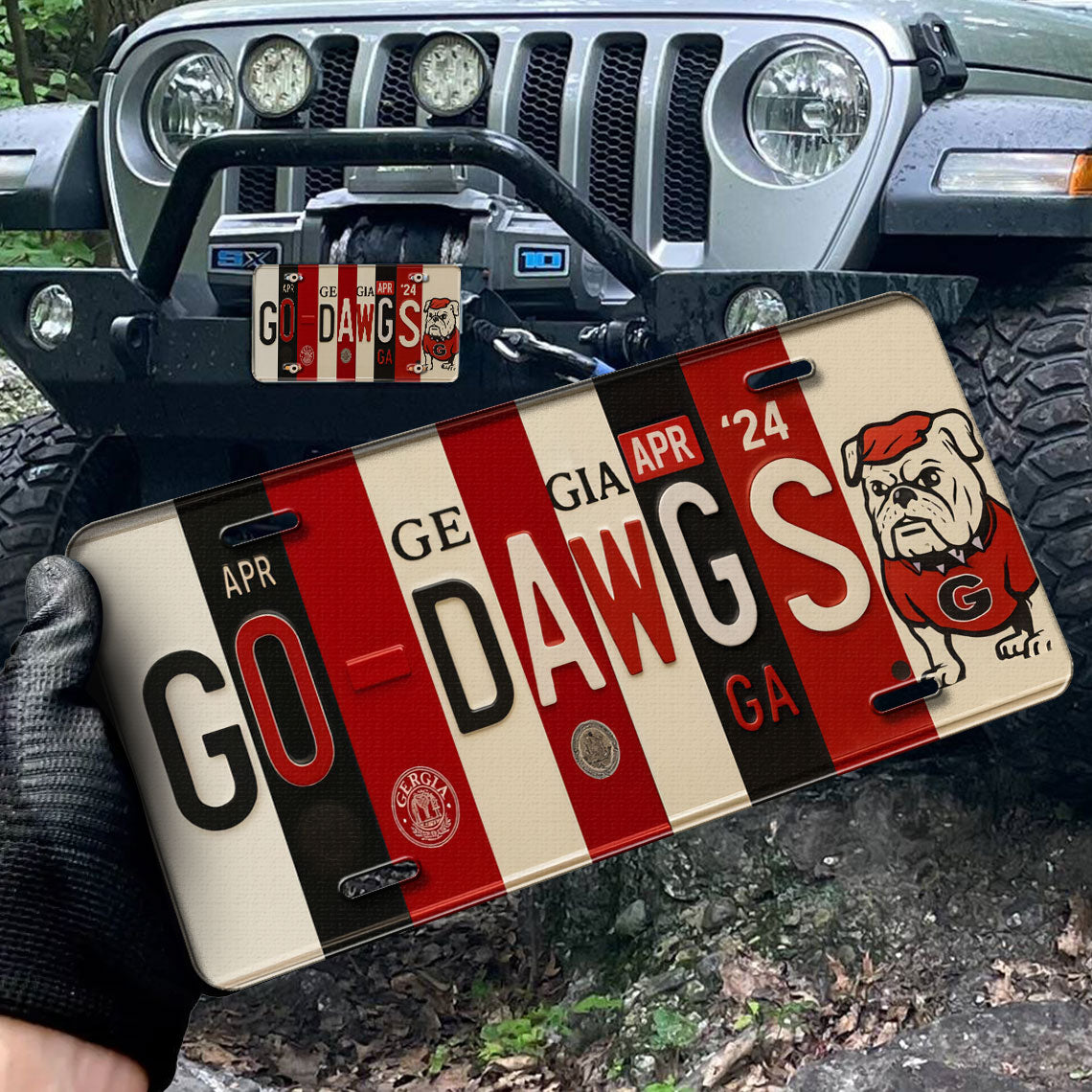 Go Dawgs Vanity License Plate 