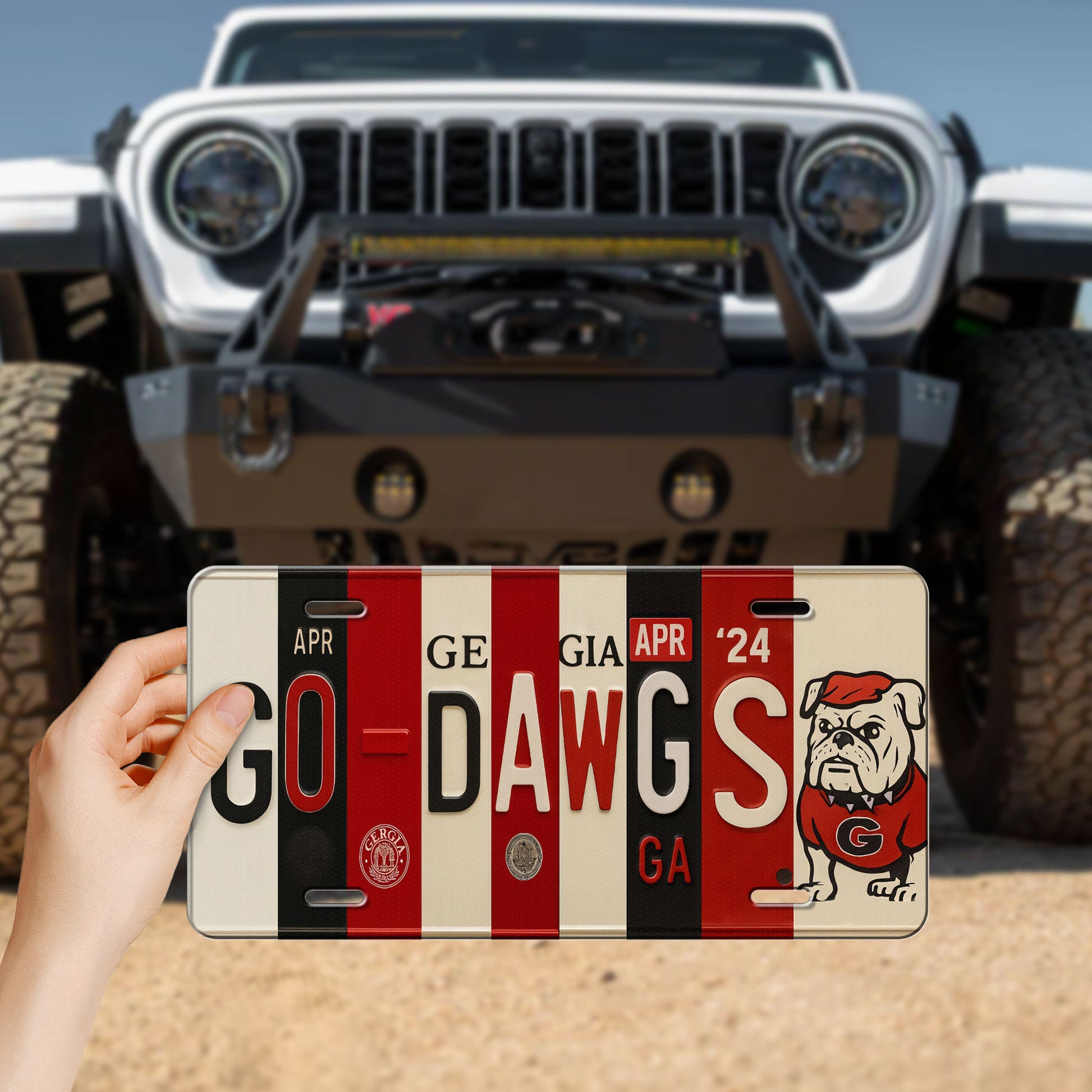 Go Dawgs Vanity License Plate 