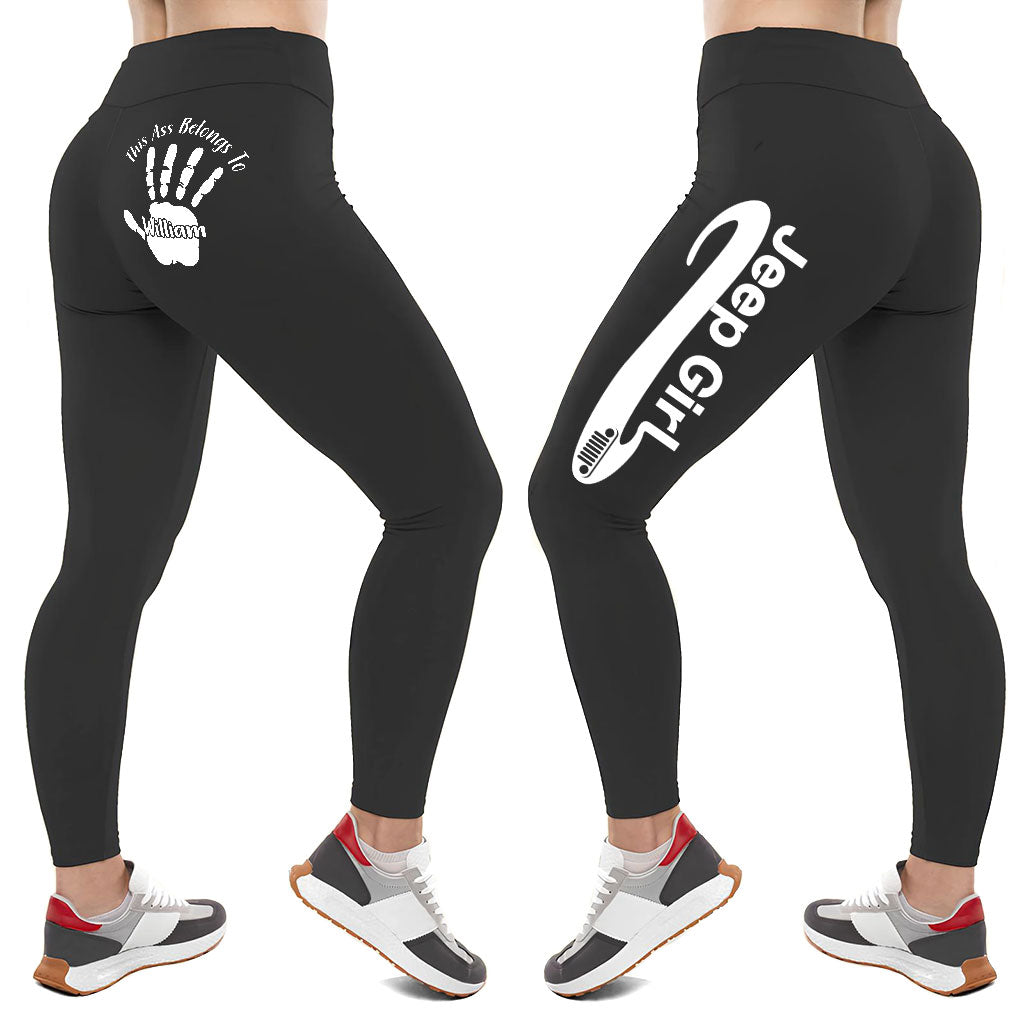 Personalized Jeep Girl Multicolor Leggings Supler Store