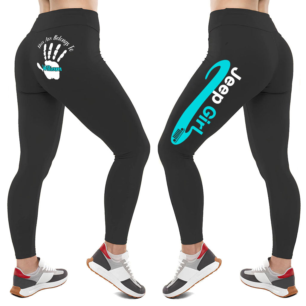 Personalized Jeep Girl Multicolor Leggings Supler Store