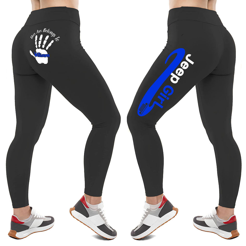 Personalized Jeep Girl Multicolor Leggings Supler Store