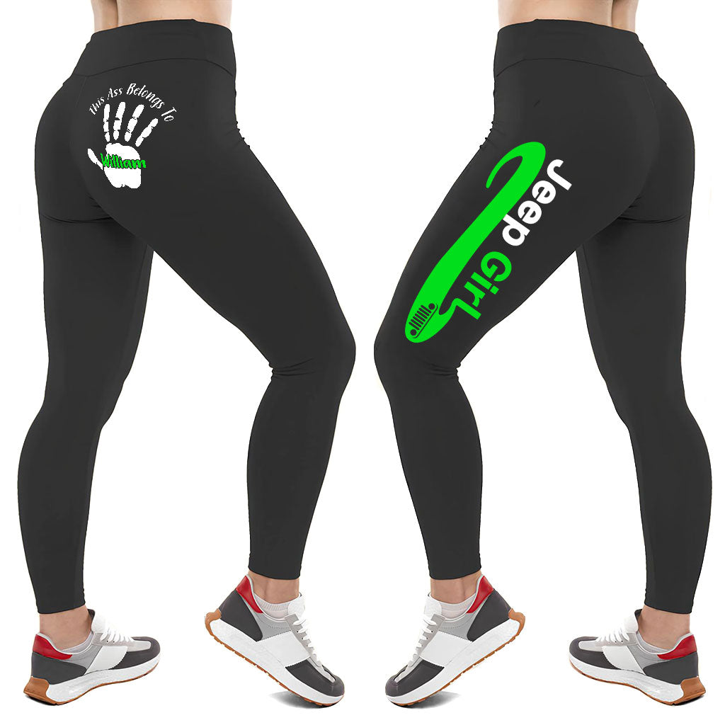 Personalized Jeep Girl Multicolor Leggings Supler Store