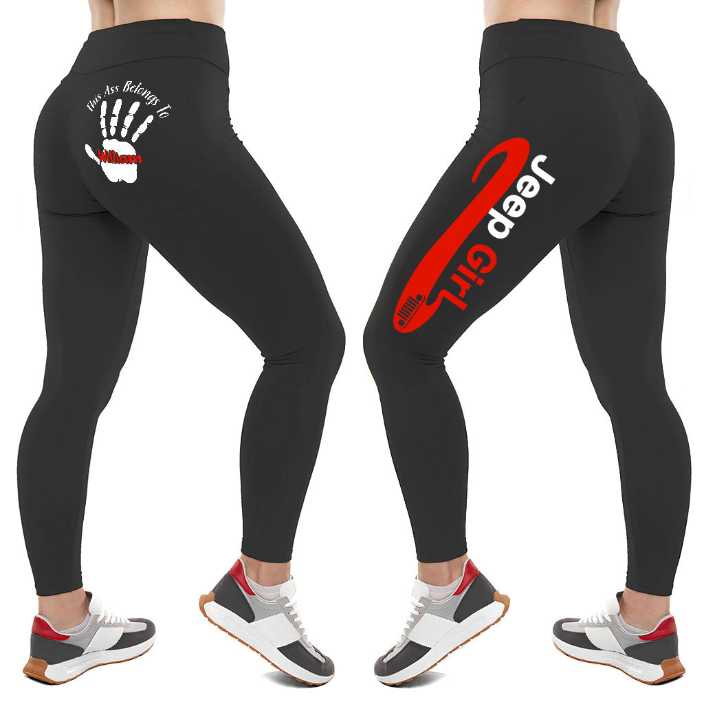 Personalized Jeep Girl Multicolor Leggings Supler Store
