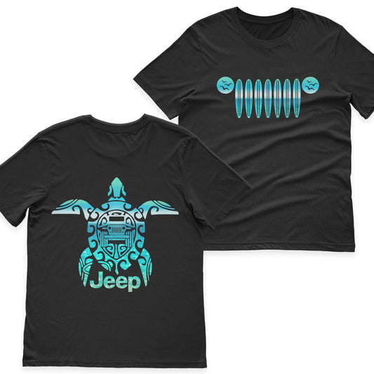 Jeep Beach Turtle And Tides Shirt