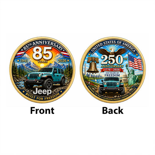 Jeep 85th Anniversary & US 250th Anniversary Commemorative Coin