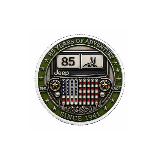 Jeep 85 Years Of Adventure US Flag Commemorative Coin
