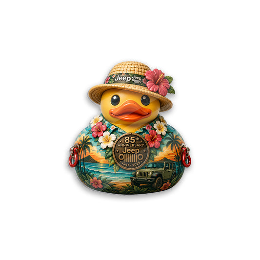 Jeep 85th Anniversary Tropical Hawaiian Duck Acrylic Magnet