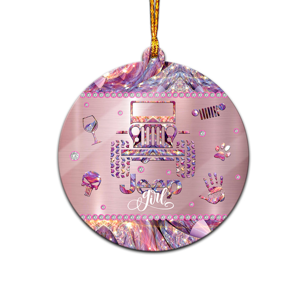 Jeep Girl Acrylic Christmas Ornament Gifts Supler Store